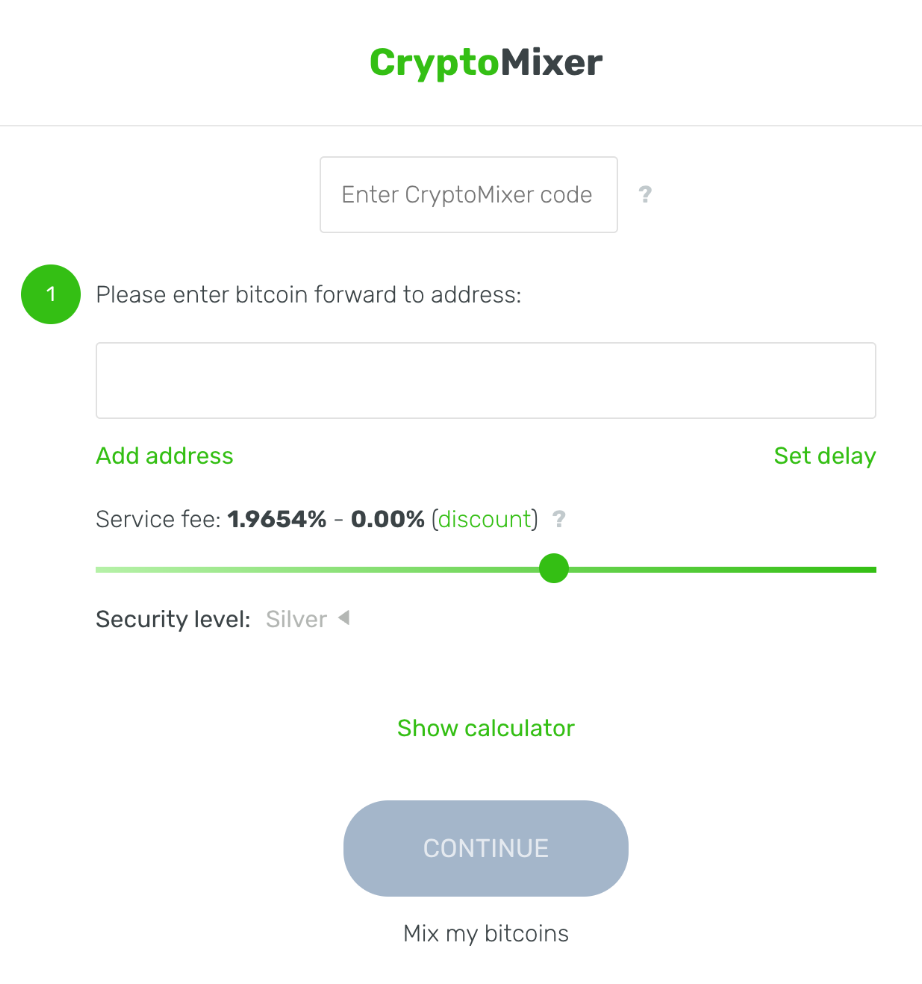 Cryptomixer btc mixer process